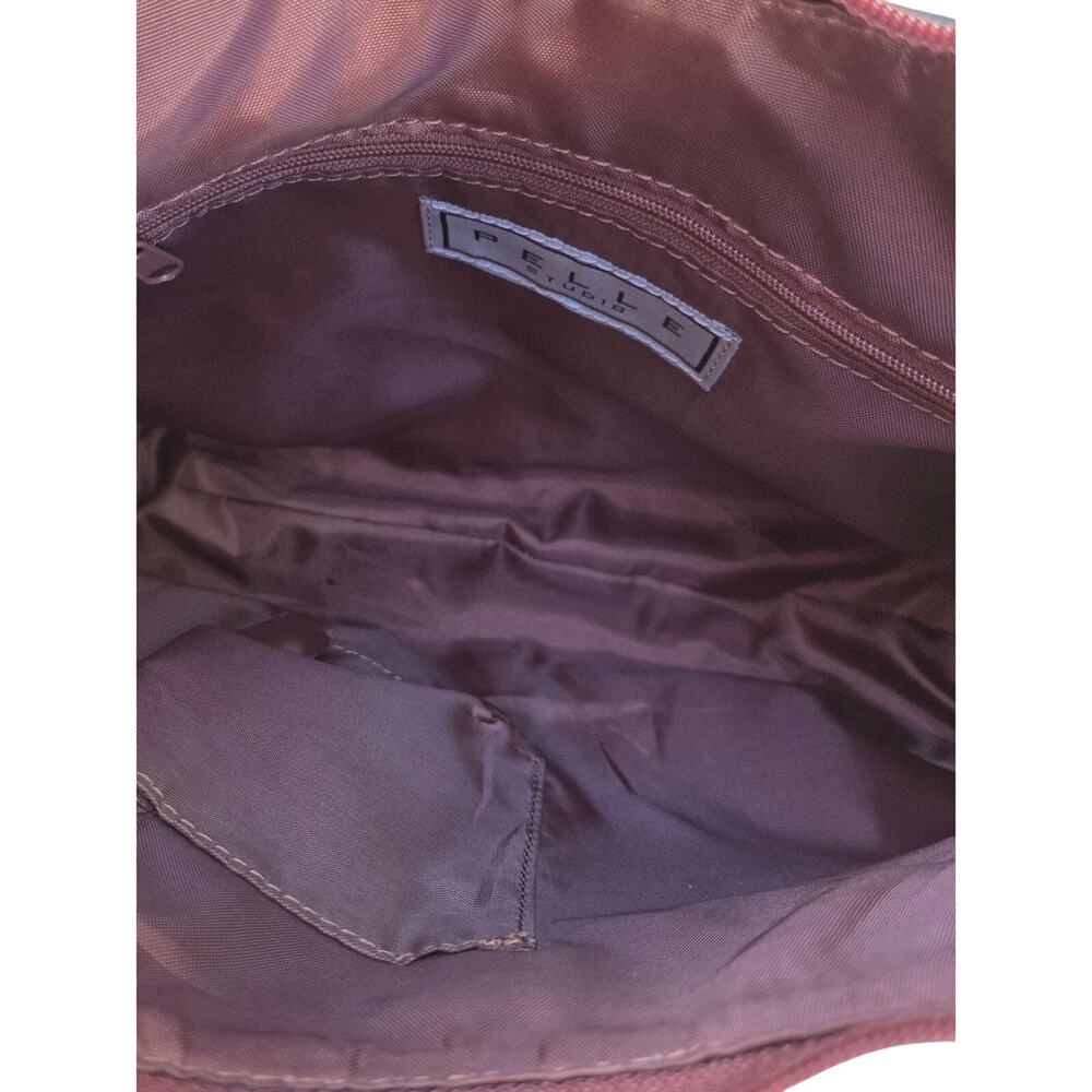 Pelle Studio Y2K Leather Coachella Festival Bag Cognac Brown Baguette Shoulder - Picture 12 of 12